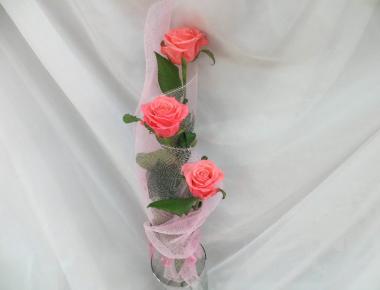 Цветы недорого «Три розы 1»