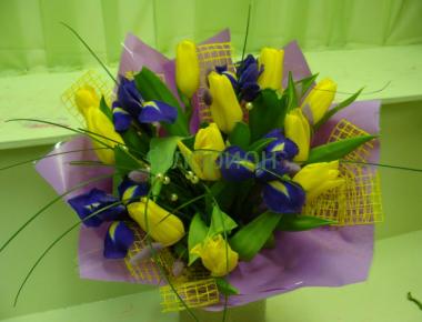 Букет из тюльпанов «Фиолет»