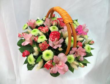 Корзина с цветами «Тоня»