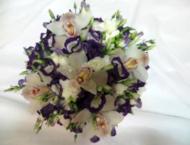 Букет невесты с орхидеями «Белые звезды 1»
