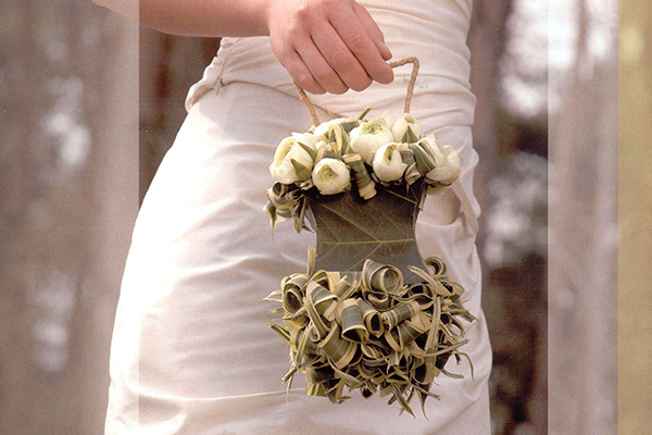 Свадебный букет-сумочка