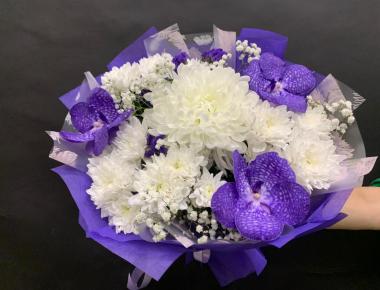 Букет цветов c орхидеей «Мечта в небесах»