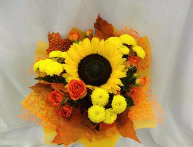 Букет цветов «Осеннее солнце»