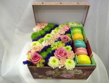 «Цветная» Цветы в коробке