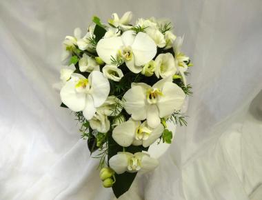 Букет невесты с орхидеей «Счастливый день»