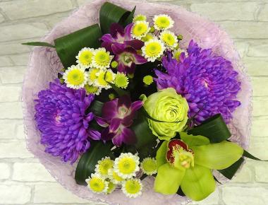 Букет цветов «Загадочно и романтично»