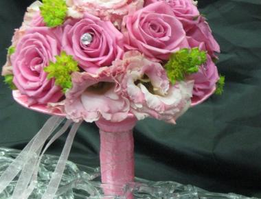 Букет невесты «Розовый фонарик»