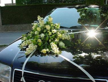 Цветы для оформления свадебной машины «Марина»