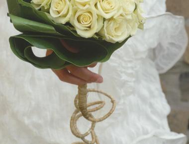 Букет невесты с розами «Белизна»
