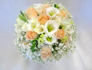 Букет невесты из роз «Маркитанка»