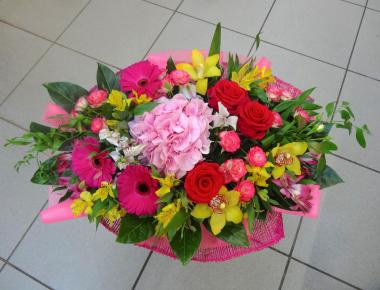 Букет цветов «Розовое лето»