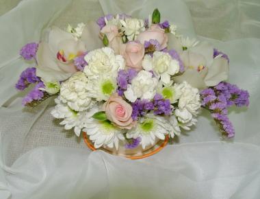 Композиция из цветов «Аромат нежности»