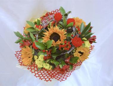 Букет цветов «Солнечный круговорот»