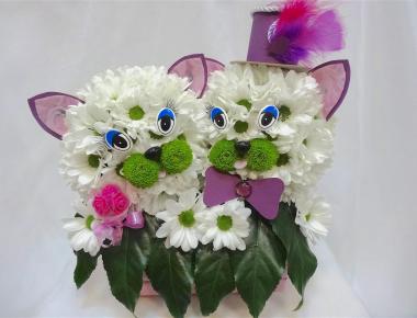 Котики из цветов «Баунти 3»