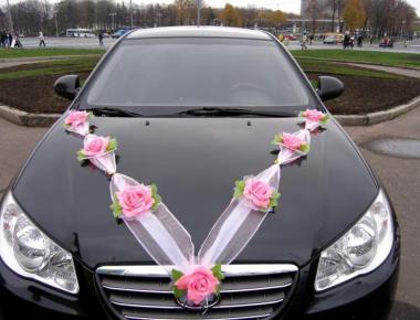 Свадебные украшения на машину «Просто любовь»