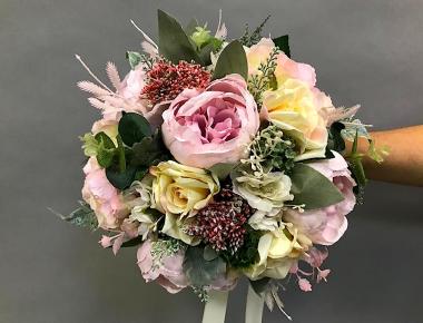«Незабываемый» Букет невесты из искусственных цветов