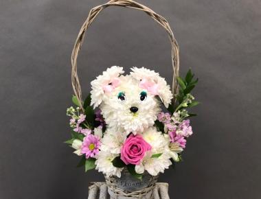 «Собачка Линда» Собачка из цветов