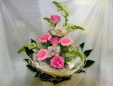 Букет из цветов «Розовая нежность 1»
