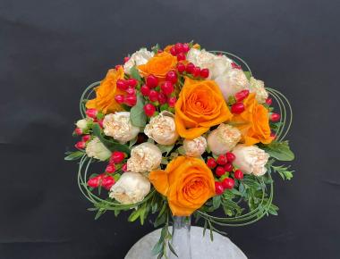 Букет невесты из роз «Осенние радости»