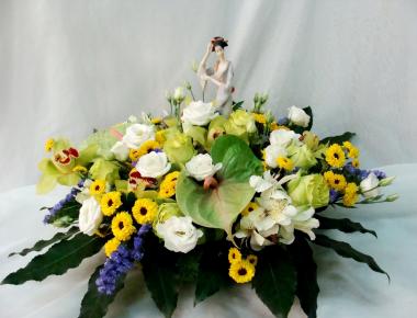 Композиция из цветов «Гейша»