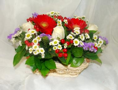 Композиция из живых цветов «Радость 1»
