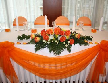 Свадьба. Свадебный стол «Апельсин»