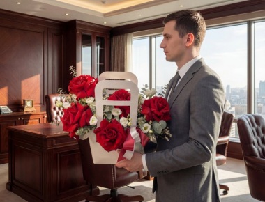 Композиция из цветов «Любовь с первого взгляда»