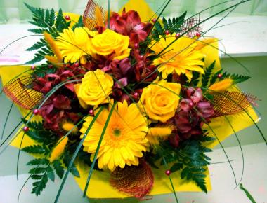 Букет цветов «Закат»