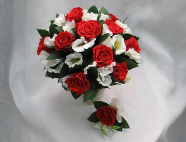 Свадебный букет «Цветок и огонь»
