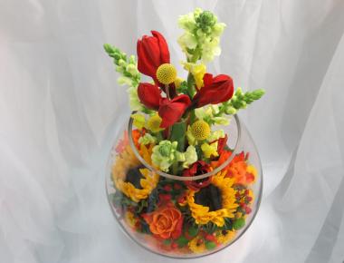 Композиция из цветов «Солнце»