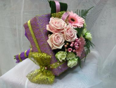 Букет цветов «Розовый»