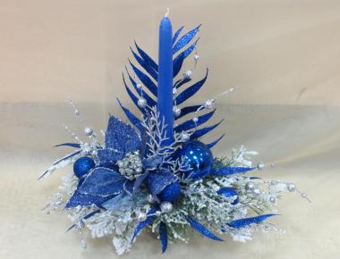 Цветы на новый год «Синий свет»