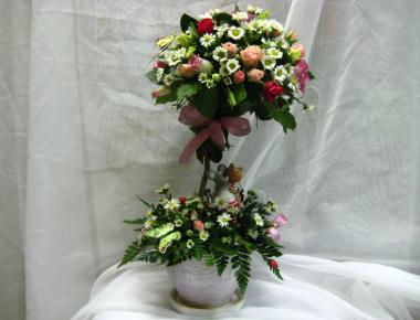 Композиция из цветов «Дерево счастья 4»