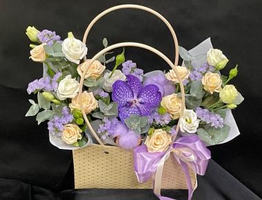 Цветы в сумочке «Космические дали»