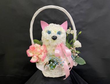  Собачка из цветов «Прекрасный день дружбы»
