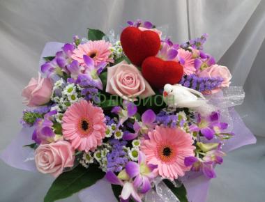 Круглый букет «Дорогая»