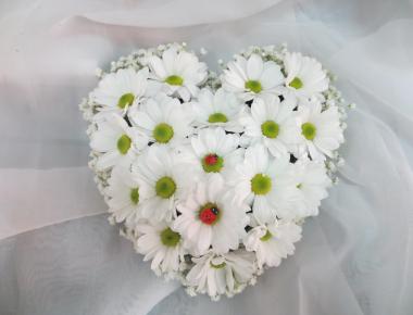 Композиция из цветов «Светлое сердце»