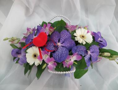 Композиция из цветов «Не секунды покоя»