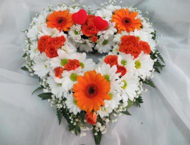 Композиция из цветов «Сердце 2»