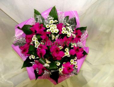 Букет на день рождения «Фиолетовая фантазия»