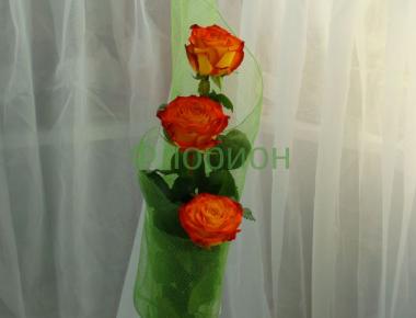 Букет с розами «Уважение»