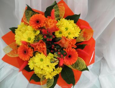 Букет цветов «Оранжевое золото»