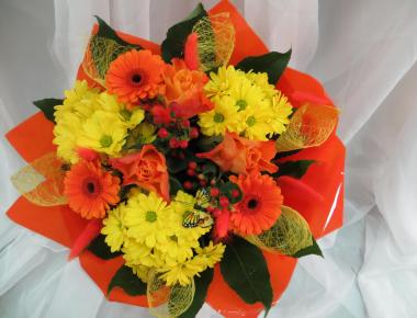 Букет цветов «Оранжевое золото»