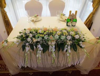 Композиция на свадебный стол «Время»