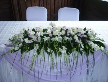 Свадебная композиция на стол «Сиреневая» (А)