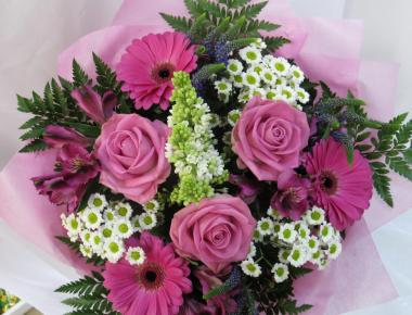 Букет на день рождения «Лиловый дым»