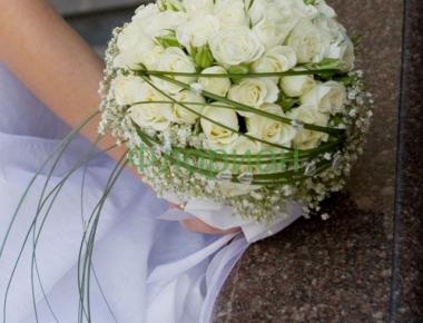 Букет невесты из роз «Белая радость»
