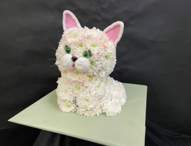 Игрушка из живых цветов «Счастье кружева»