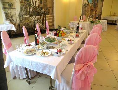 Ресторан «Ахиллес». Розовая свадьба. Зал (Б)