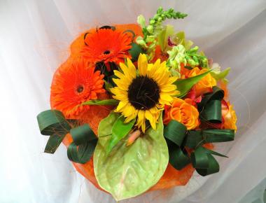 Букет на день рождения «Солнце в облаках»